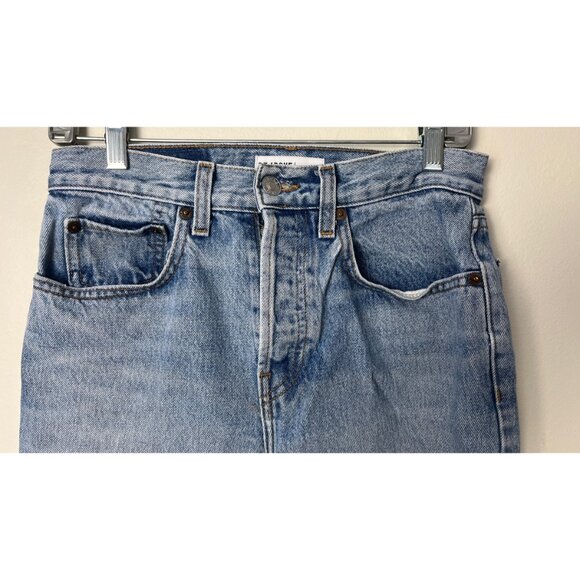 RE/DONE LEVIS VINTAGE DENIM PERFECTLY WORN CROPPED JEANS 27 - Picture 2 of 8